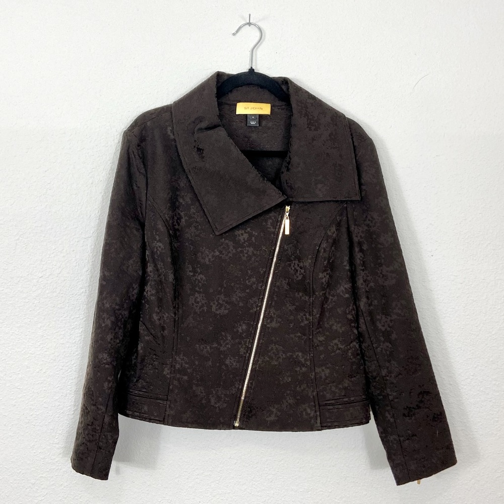 ST. JOHN Black Jacket, Size 12